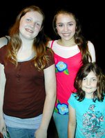 Emily, Miley Cyrus and Hannah