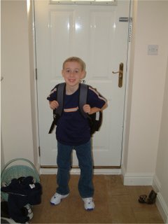 Jordan On His First Day Of School