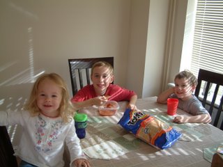 The kids eating all my salsa!