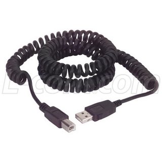 Coiled USB Cable