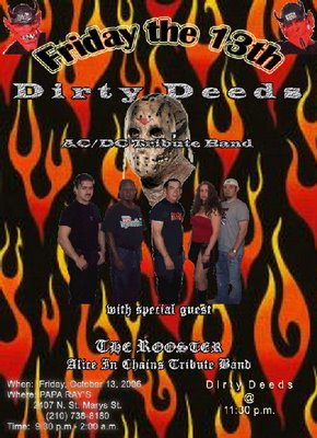 ACDC and AIC Tribute Bands at Papa Rays