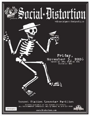 Social Distortion at Sunset Station November 3rd