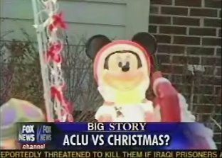 So, was Mickey Mouse already in the manger? Or did he fly in special from Florida?
