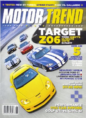 JUNE 2006 MOTOR TREND COVER