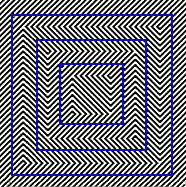 Do the squares appear distorted Illusion