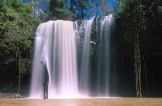 Katieng Waterfall in Ratanakiri Province Cambodia