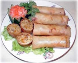 Vegetable spring rolls (Num cha gio pale)
