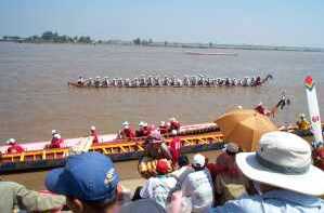 Water Festival on the Banks of the Mekong Cambodia
