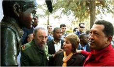 Fidel, Chávez, e o busto de Che, The New York Times