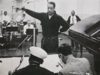 Duke Ellington leading his band