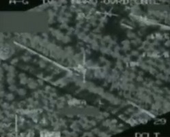 aerial gun camera footage of the elimination of terrorist Musab Al-Zarqarwi, from Digital Video and Imagery Distribution System (DVIDS)