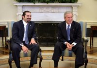 President George W. Bush meets with Lebanese Parliment member Saad Hariri in the Oval Office Friday, Jan. 27, 2006. 'We've just had a very interesting and important discussion about our mutual desire for Lebanon to be free; free of foreign influence, free of Syrian intimidation, free to chart its own course,' said the President. White House photo by Paul Morse