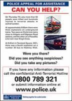 Click for larger Image, Police appeal for assistance, London bombings, Can you help