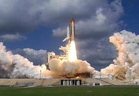 Space Shuttle Discovery launches from pad 39B at Kennedy Space Center, Fla. Image credit: NASA/KSC