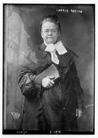 Carrie Nation, REPRODUCTION NUMBER: LC-DIG-ggbain-05640, Library of Congress Prints and Photographs Division.