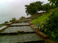More than 750 long steps towards the Kankeshwar Shiva Temple, Alibag.