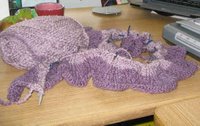 wavy bits of knitting