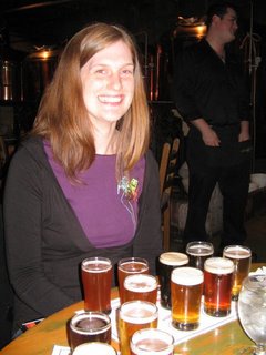 kelsey and her baby beers
