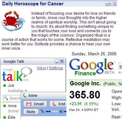 Google does horoscopes financial advice and chat