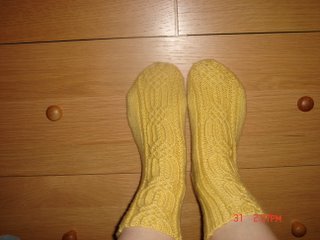 twisted stitches socks