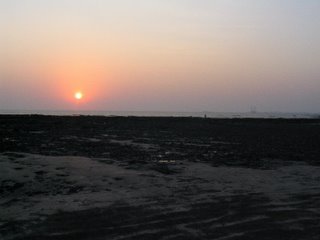 Sunset at Uran Beach