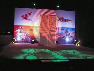 The stage is set for the Honda Shine