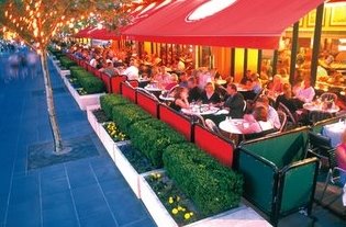 Restaurant at Melbourne's Crown Promanade Hotel, Australia