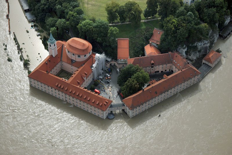 Flood at the Monastery Weltenburg