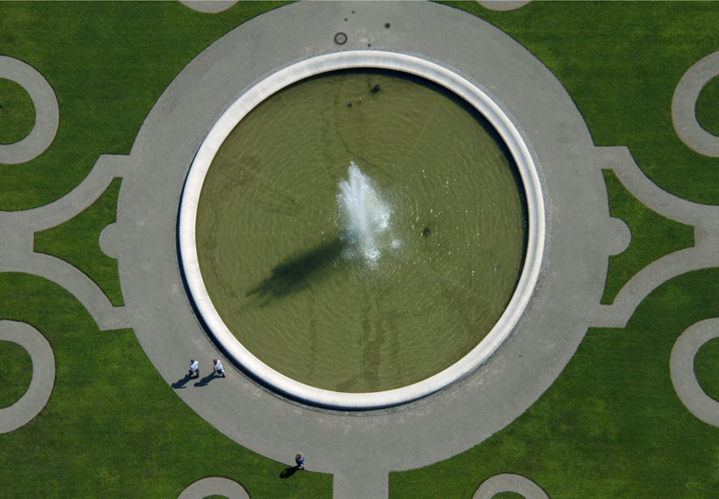 Fountain at the Herrenchiemsee park