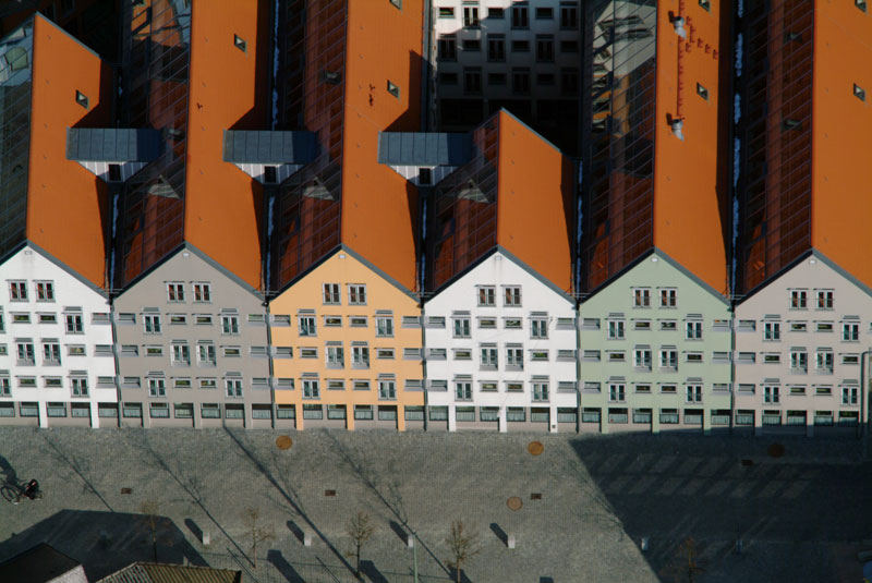 Row of buildings in Landshut