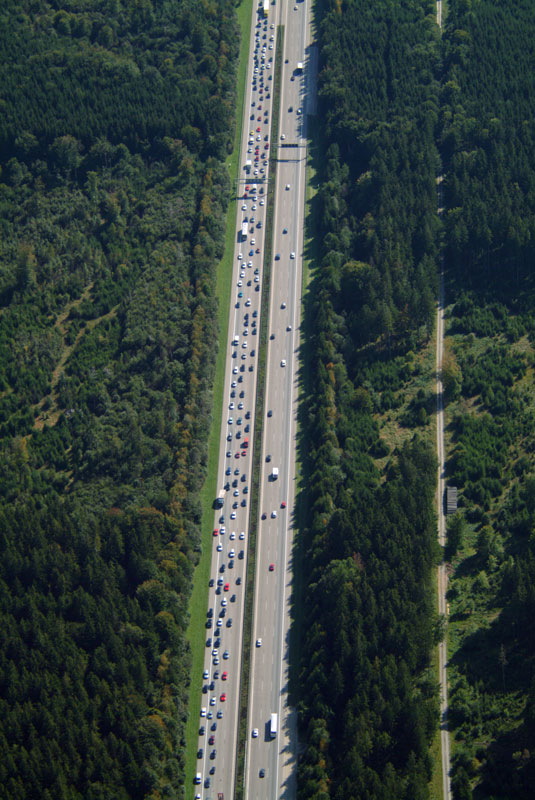 Traffic at the freeway