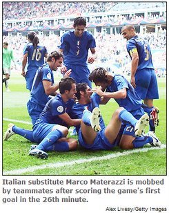 Italia luego del Golazo de Materazzi