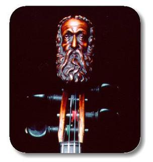Vassar Clement's fiddle headstock