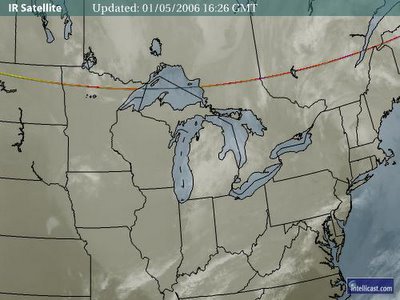 Satellite Image of Midwestern US 1/5/2006