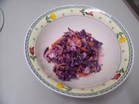 Red Cabbage Salad!!! (plus carrots)