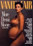 La segunda portada, una preciosa foto con Demi Moore posando embarazada