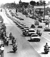 Elvis Presley funeral procession
