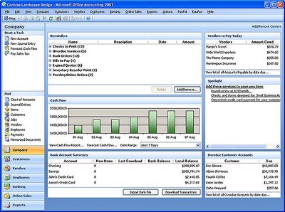 Microsoft Office Accounting Express 2007 Screenshot