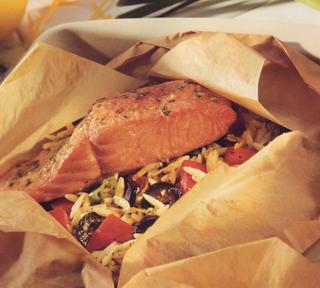 Salmon en Papillote--so pretty!
