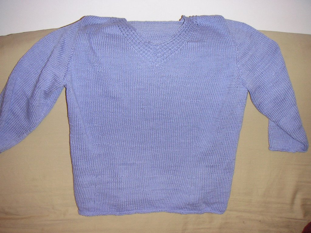 lace v-neck sweater