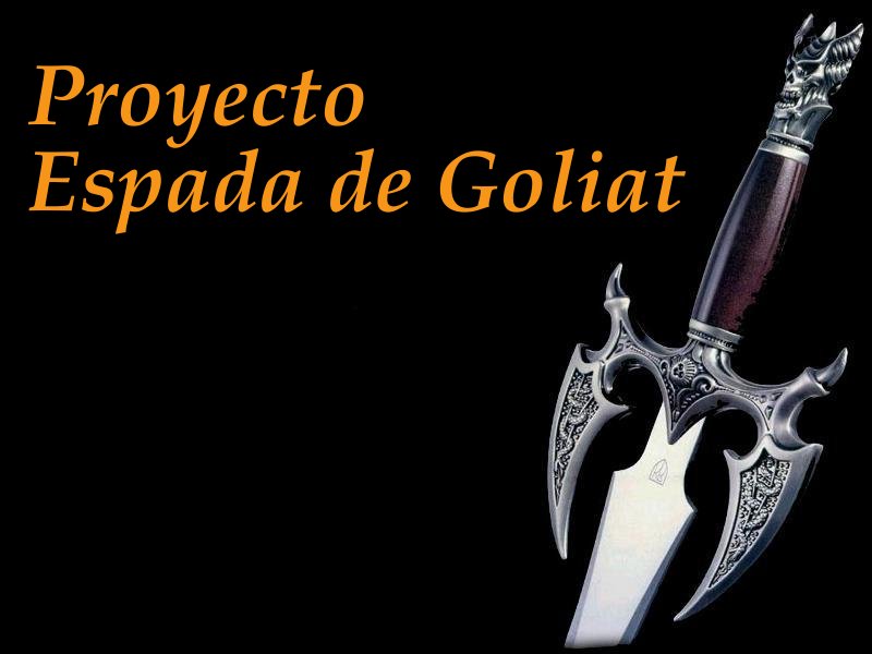 Espada de Goliat: Logo