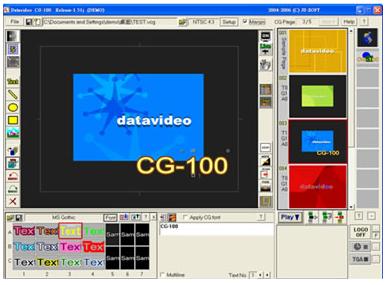 Datavideo Technologies Co Cg 100 Sdi Character Generator Software