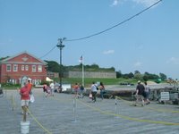 Georges Island visitor center, and the fort