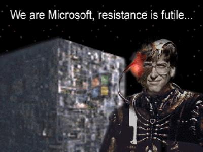 We are Microsoft. We will assimilate you. Resistance is futile!