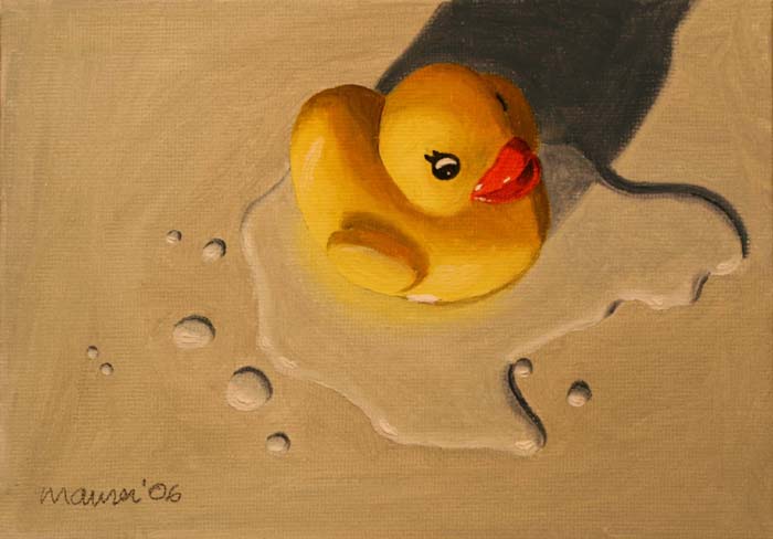 painting rubber ducks