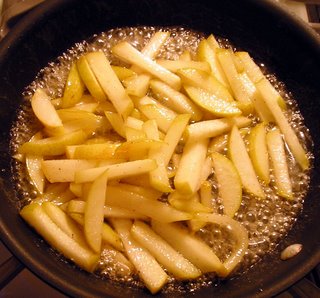 These may look like French fries, but they're not.  They're pears!