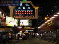 Einkaufsstrasse in Hongkong