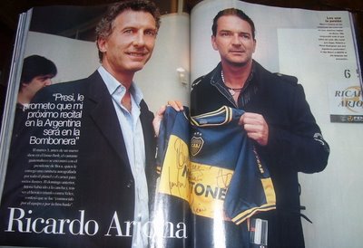 Ricardo Arjona se confiesa hincha del Boca