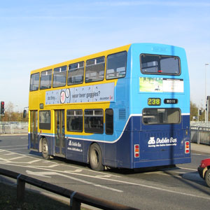 A double-decker bus.