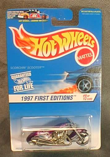hot wheels 1997 first editions scorchin scooter